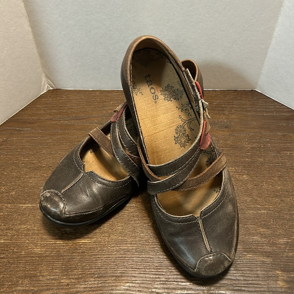 Taos Jigsaw Shale Leather Slip On Shoes Size‎ 8